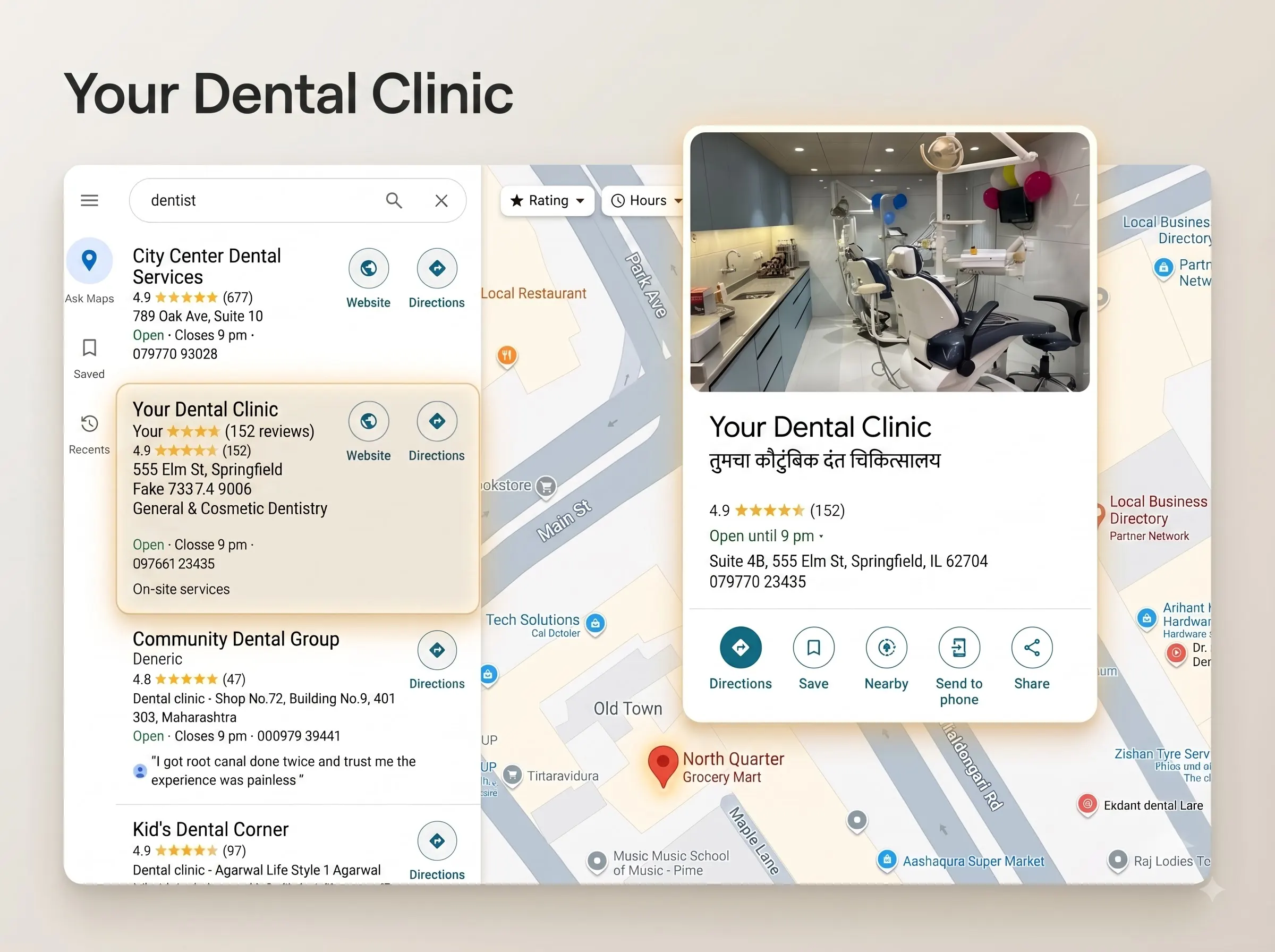 Google Maps Growth for Dental Clinics